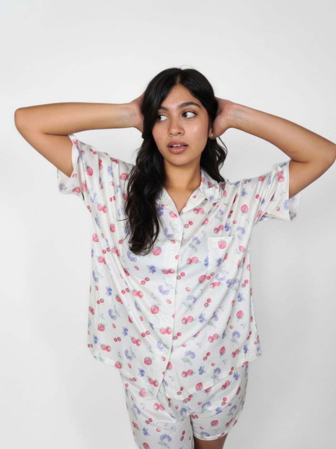 Alternative view of Dreamy Berry Pyjama Set